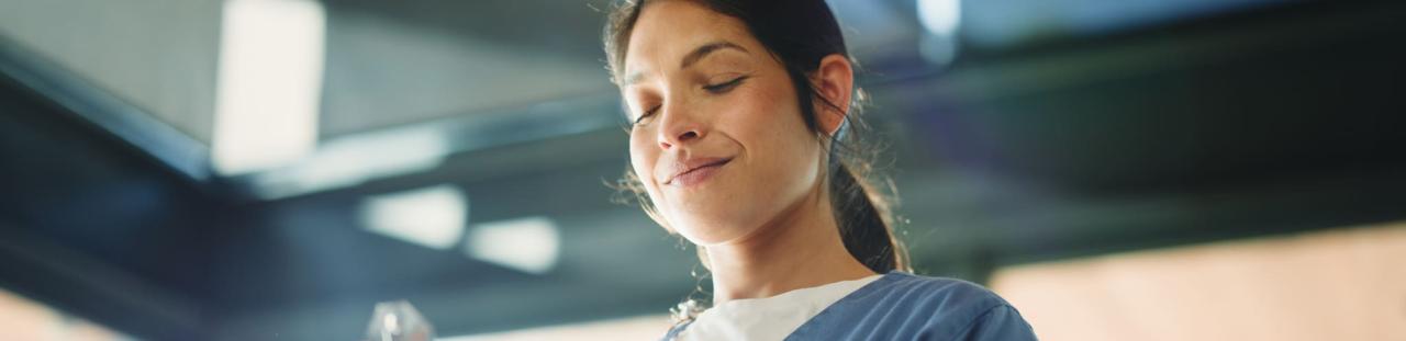 Soignante dans un établissement de santé