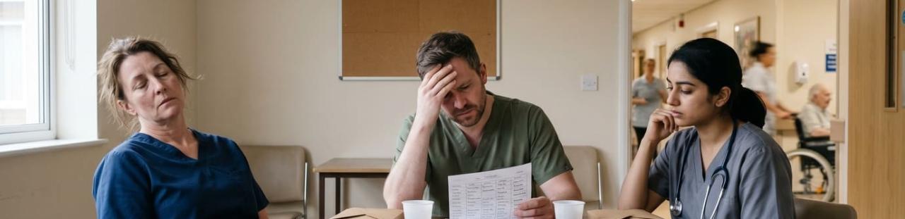 Professionnels de santé fatigués de leur quotidien