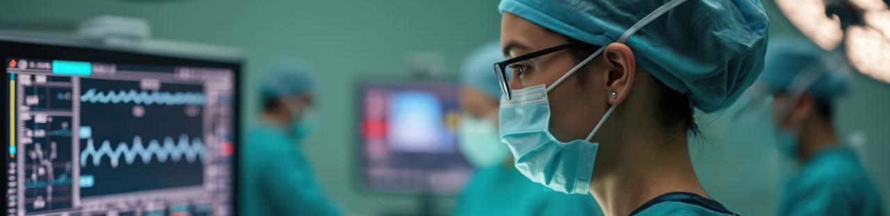 Soignant dans un bloc opératoire